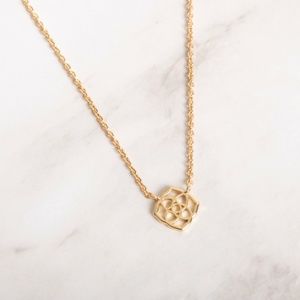Kendra Scott Decklyn Gold Logo Necklace